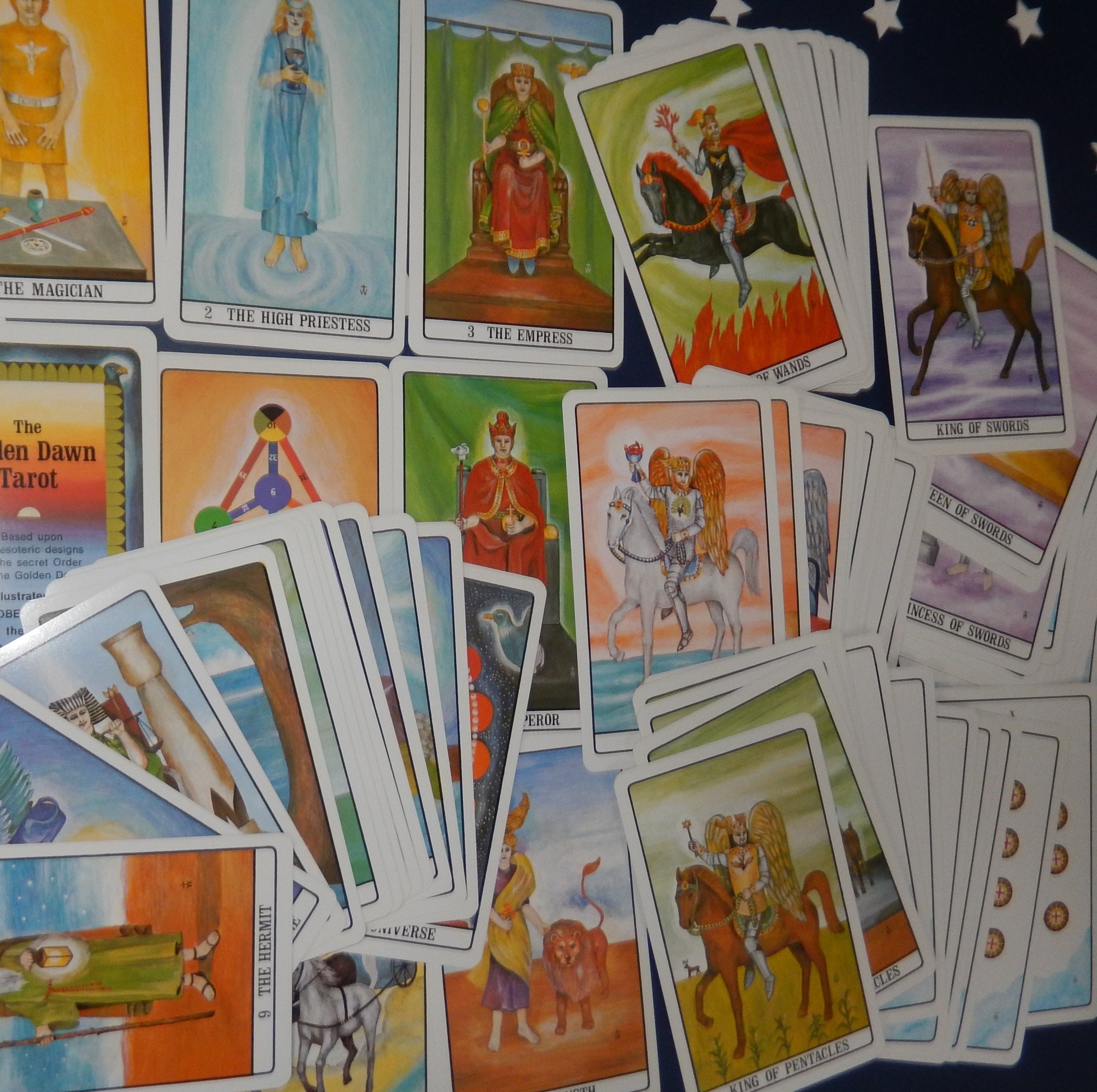 Golden Dawn Tarot Deck: Vintage 1978 Esoteric Cards With Booklet