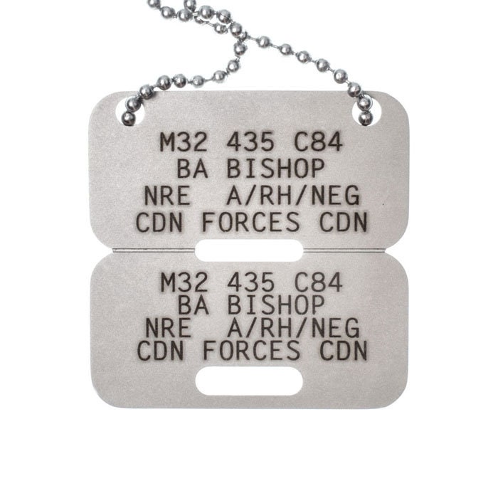 Canadian Army Dogtag Identity Disc Laser Engraved Etsy Canada