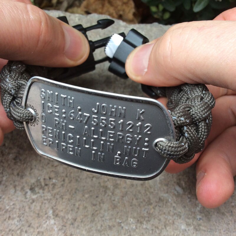 dog tag bracelet