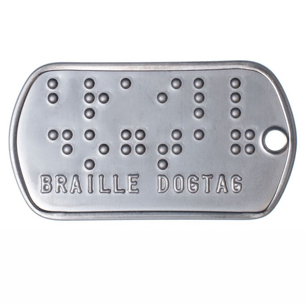 Braille Dogtags - Military Style