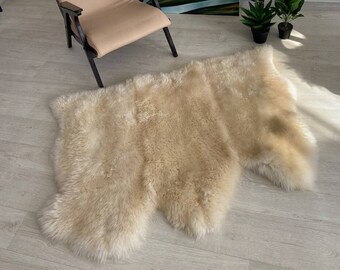 Alfombra de piel de oveja blanca natural genuina/piel/piel de oveja gigante/alfombra de piel de oveja real/decoración escandinava/alfombras de piel de oveja para sofá/alfombra de piel de oveja Yeti/regalo