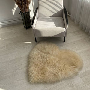 Genuine Natural White Sheepskin Rug/Pelt/Giant Sheepskin/ Real Sheepskin Rug/Scandinavian Decor/Sofa Sheep Skin Rugs/Yeti Sheepskin Rug/Gift