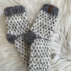 Made In Ukraine Hand Knitted Woolen Socks Organic Real Wool Wool socks for women and men, knit gift, wool accessories