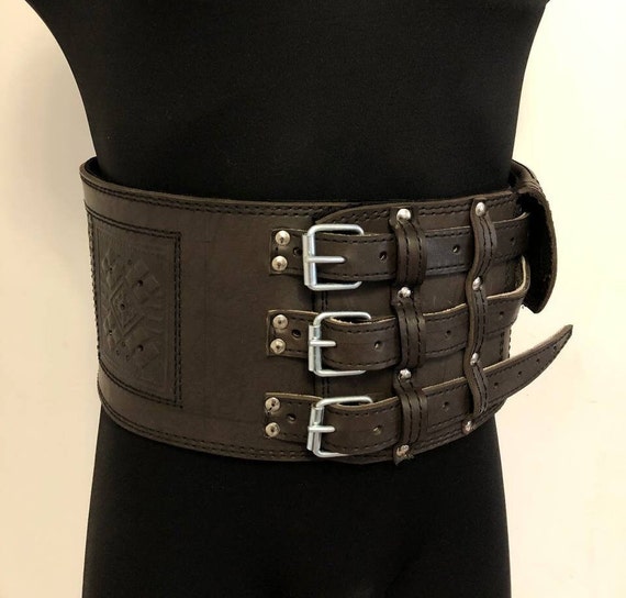 Handmade Brown Leather Men display picture 1