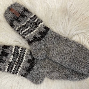 Wool socks men handmade, Extra Thick, Large Sizes, pure wool socks,Bed wool socks, Organic wool, Therapeutic,Christmas gift,Express delivery