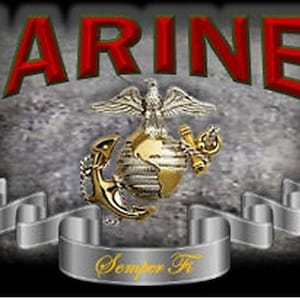 Licensed US Marine Pen Blank Gray