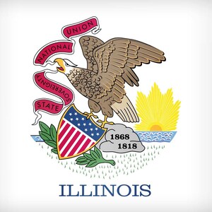 Illinois State Flag Pen Blank