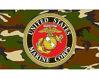 Licensed US Marine Pen Blank Flag | Etsy