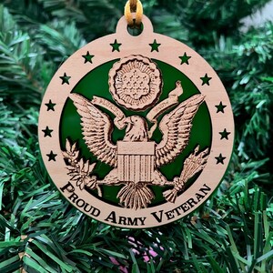Proud Army Veteran Ornament