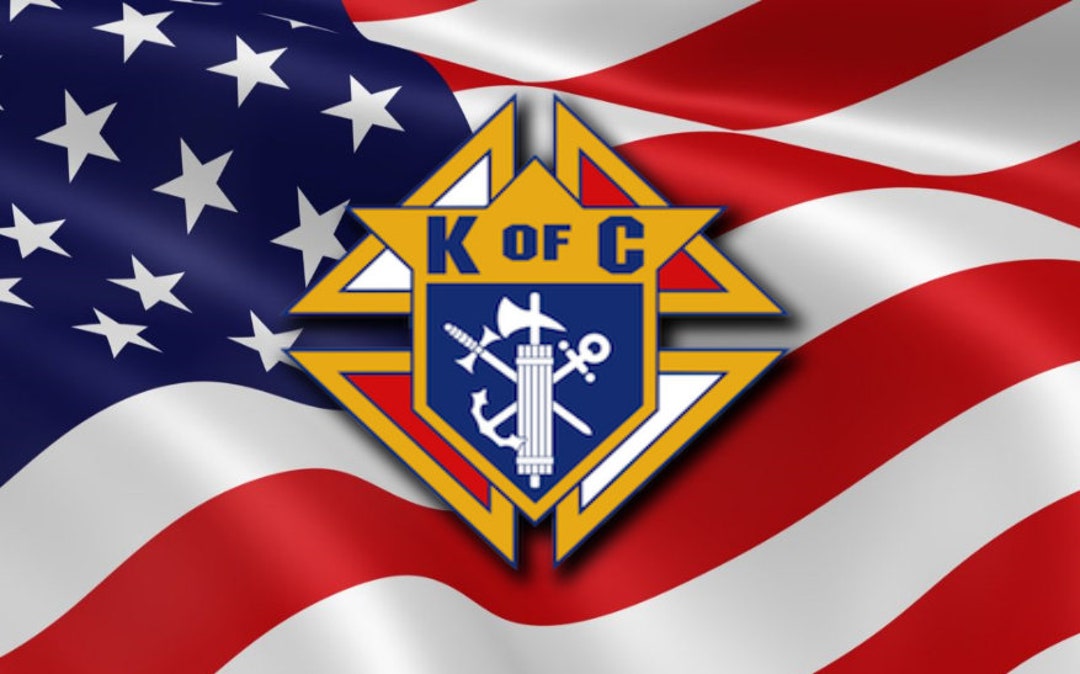 Knights of Columbus on US Flag Etsy