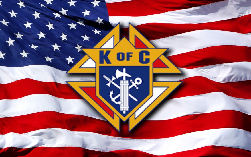 Knights of Columbus on US Flag Etsy