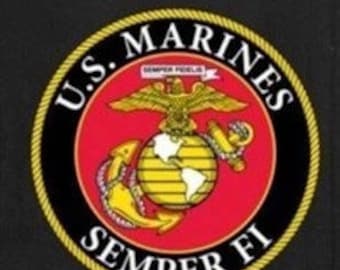 Licensed US Marine Semper Fi Black