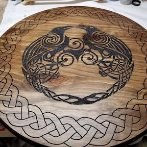 Custom Hand Carved Odin’s Raven