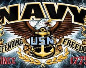 US Navy Blue Background Pen Blank