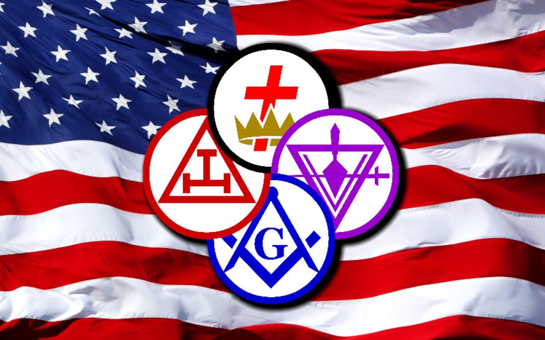 York Rite on US Flag - Etsy