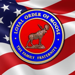 Loyal order of Moose on US Flag