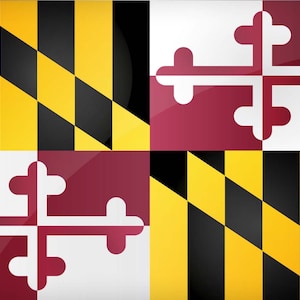 Maryland State Flag Stift Blanko