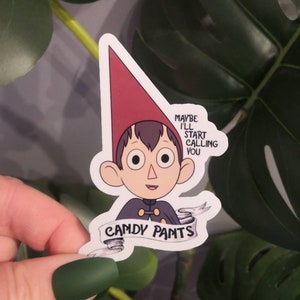 Over The Garden Wall Sticker, Wirt Sticker, Cartoon Network Sticker, Funny Sticker, Candy Pants, Elijah Wood Sticker, Quirky Sticker