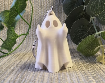 Rude Ghost Keyring, Funny Ghost Gift, Middle Finger Ghost, Halloween Gift, Spooky Statue, Funny Ghost Statue, Halloween Ornament, Goth Gift