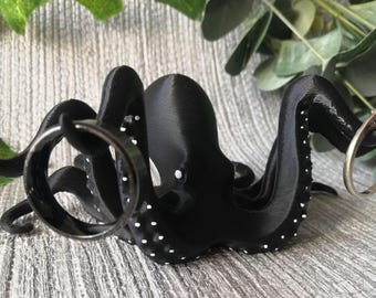 Octopus Ring Holder, Sealife Gift, Octopus statue, Alternative home decor, Unusual Gift, Ring Holder, Octopus Figurine, Nautical Ornament