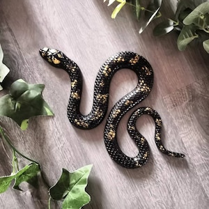 Snake Wall Hanging, Snake Wall Art, Alt Home Decor, Unusual Gift, Snake Gift, Goth Decor, Snake Decor, Goth Wall Art, Goth Wall Decor