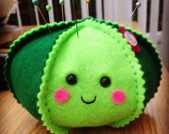 Cute Cactus Pin Cushion, Kawaii pin cushion, Sewing gift, Plush Succulent, Alternative Gift, Cactus Plushie, Gift for Girls and Boys