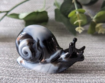 Snail Ornament, Snail Gift, Snail statue, Alternative home decor, Unusual Gift, Planter Decoration, Disco Snail Figurine, Plant Pot Decor