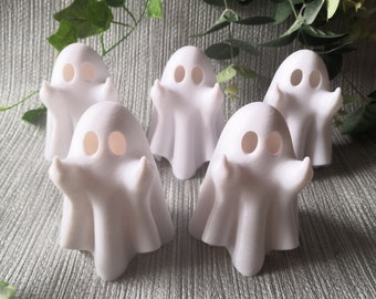 Rude Ghost Ornament, Light Up Ghost, Middle Finger Ghost, Halloween Gift, Spooky Statue, Funny Ghost Statue, Halloween Ornament, Goth Gift