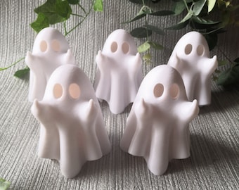 Rude Ghost Ornament, Light Up Ghost, Middle Finger Ghost, Halloween Gift, Spooky Statue, Funny Ghost Statue, Halloween Ornament, Goth Gift