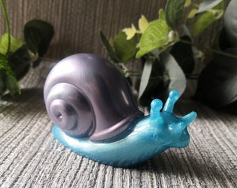 Snail Ornament, Snail Gift, Snail statue, Alternative home decor, Unusual Gift, Planter Decoration, Disco Snail Figurine, Plant Pot Decor