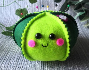 Cute Cactus Pin Cushion, Kawaii pin cushion, Sewing gift, Plush Succulent, Alternative Gift, Cactus Plushie, Gift for Girls and Boys