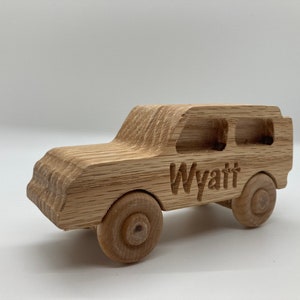 Wooden Jeep Toy