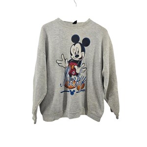 Mickey Unlimited Sweatshirt Unisex XL Gray Vintage 90s Mickey Mouse Graphic USA image 1