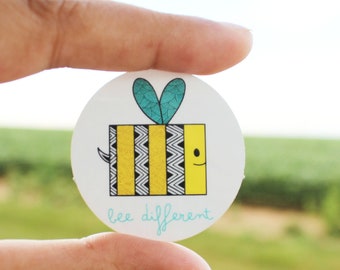 Be Different Decal - Waterproof sticker for Bee fans - Save the Bees