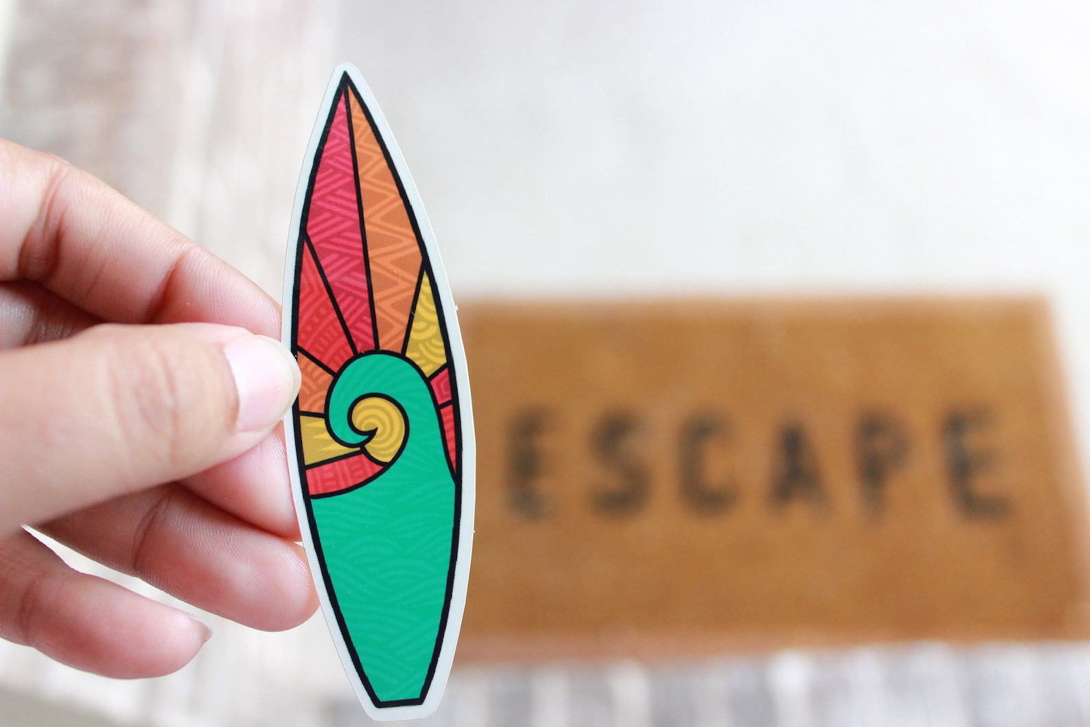 Surfing Sticker Surf Board Decal Waterproof Surfboard Summer Etsy