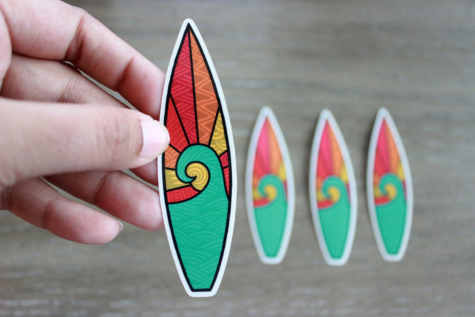 Surfing Sticker Surf Board Decal Waterproof Surfboard Summer Etsy