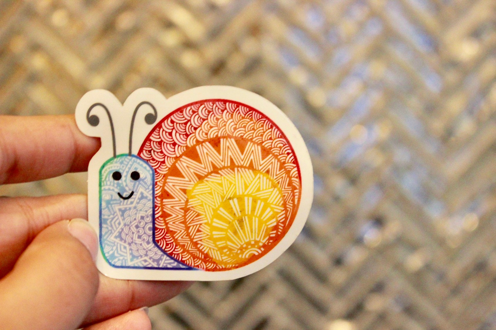 PRIDE Decal, Rainbow Snail Sticker, Snailed It, Cute Cartoon Snail Mail ...