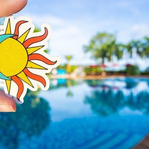 Sun Moon Celestial Sticker - Live by the sun liefde door de maan - waterdichte sticker