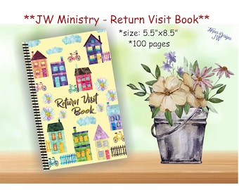 JW gifts/JW Return Visit book/houses design/scripture options/jw.org/jw ministry service notebook/baptism pioneer gift/best life ever