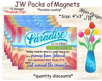 JW Kühlschrankmagnete - 4 "x3" - Flexibles Vinyl - JW Geschenke