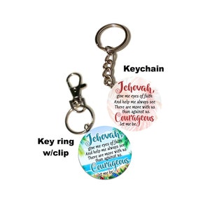 JW Gifts 'give Me Courage' 5 Designs / 1.5" &amp; 2.25" Pin, Magnet ...