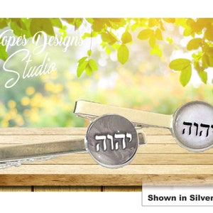 Tetragrammaton Tie Clip: Silver Plated JW Gift