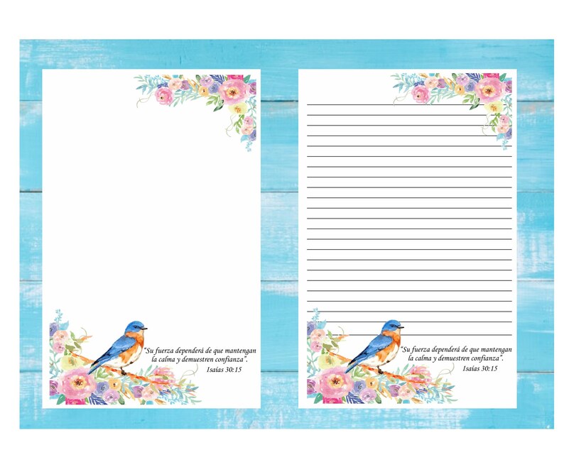 JW Letter Writing Stationery Instant PDF & WORD Digital Etsy UK