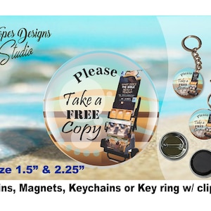 JW gifts/1.5&quot; & 2.25&quot; cart witnessing pin,keychain/JW ministry/best life ever/baptism gift/pioneer gift/bag accessory/jw.org/convention/ske