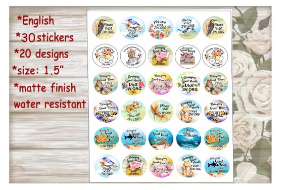 4Sheets 400Pieces Small Letter Stickers for Water Algeria