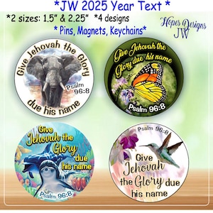 2025 Year Text Pin: JW Ministry Gift (English/Spanish)