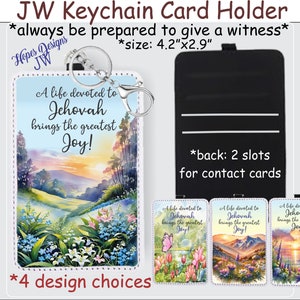 Porte-clés JW Life consacré à Jéhovah en cuir végétalien - cadeaux jw - cadeau de convention de baptême pionnier - meilleure vie de tous les temps - ministère jw