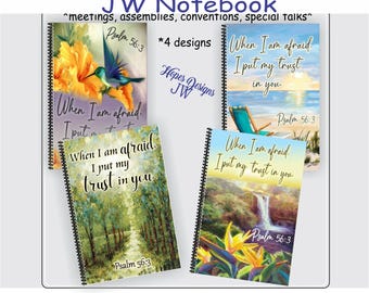 JW Ministry Books: Return Visit or Meeting Notebook - 5.5" x 8.5" - 100 pages - 4 designs - JW Gifts