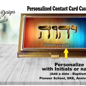 Estojo para cartão de contato do Ministério JW/YHWH/Tetragrammaton/presentes JW/personalizar/presente pioneiro/presente de batismo jw/convenção jw/porta-cartão/jw.org