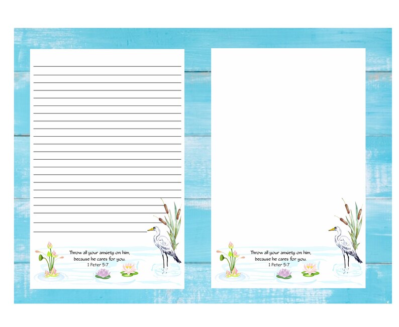 JW Letter Writing Stationery Instant PDF & WORD Digital Etsy Australia